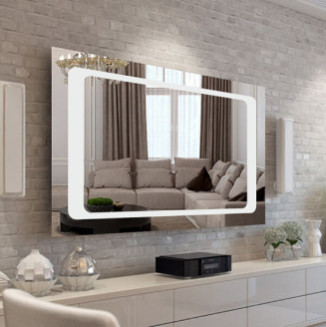 Зеркало "Пескоструйная обработка c фронтальной подсветкой"