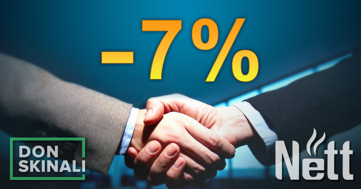 Партнерська постійна знижка від компаніі NETT