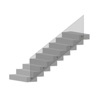 Балюстрада на наклонной лестнице